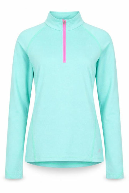 Pro Touch Women’s Green Half Zip Pullover Sweatshirt Size 10 Dry-Plus