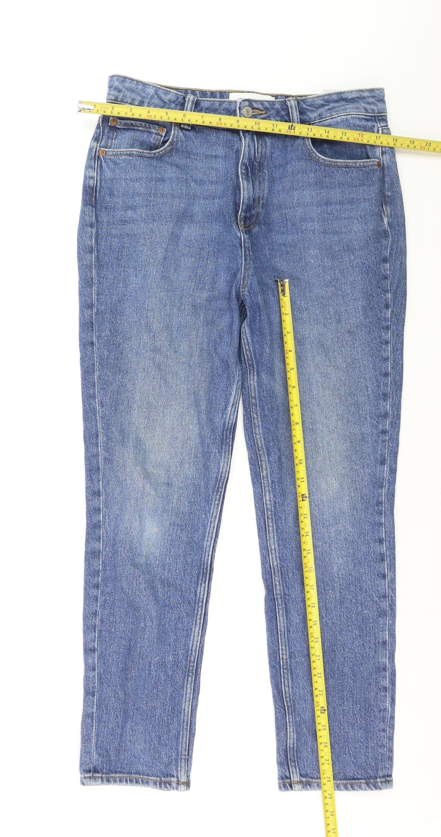 JJXX Women's Blue Slim High Waist Denim Jeans Size 12