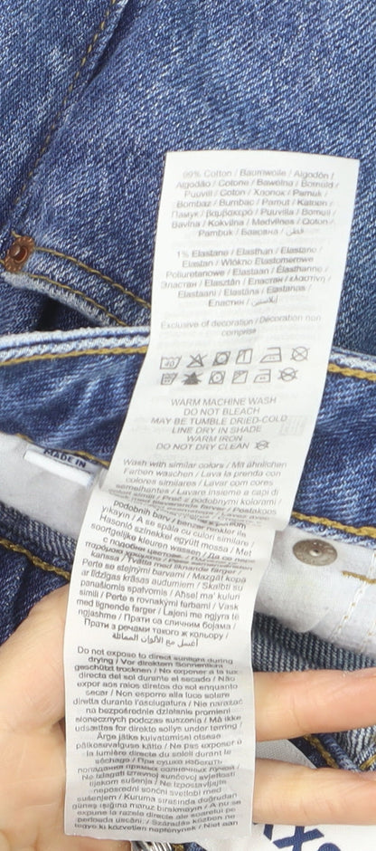 JJXX Women's Blue Slim High Waist Denim Jeans Size 12