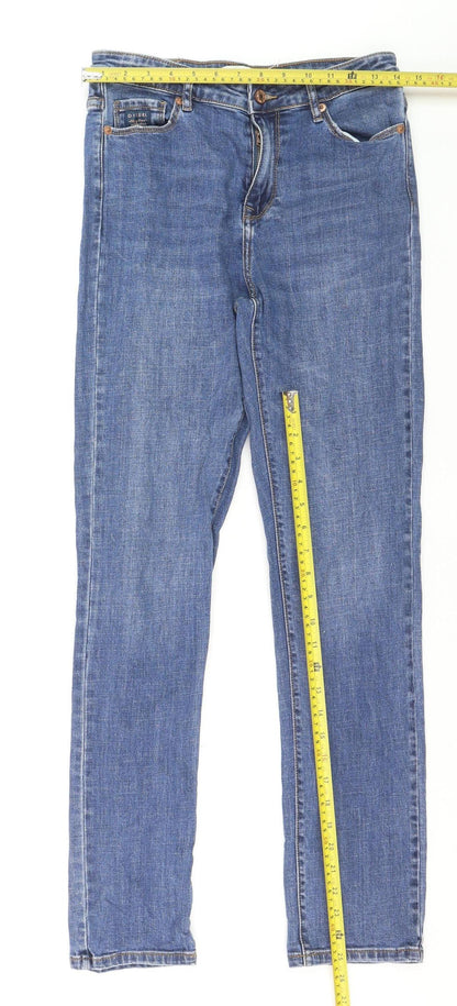 Diesel Women Blue Slim Fit Straight Jeans Size 10