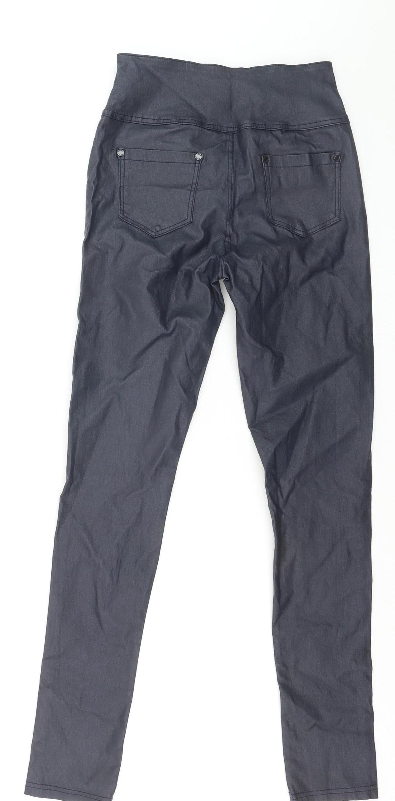 DMIM Club Women’s Black High Waist Jegging Trousers Size 10 Skinny Fit