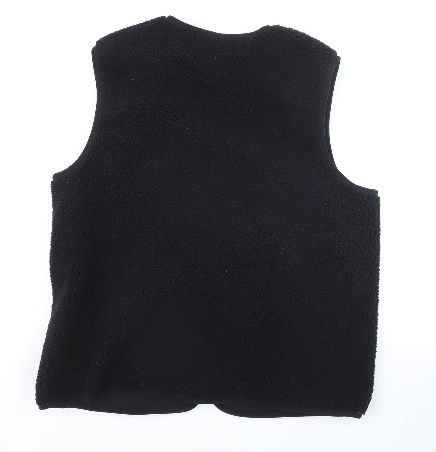 Marks and Spencer Women's Black Fleece Zip Waistcoat Size 14