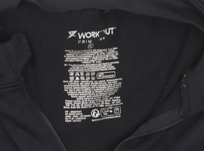 Primark Women Black XL Full Zip Stretch Track Jacket