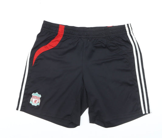 Adidas Men’s Black Liverpool Sports Shorts L 38in Quick Dry