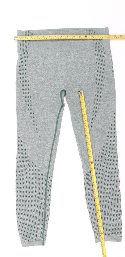 Dunnes Stores Women Green Seamless Leggings L Gym Training