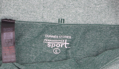 Dunnes Stores Women Green Seamless Leggings L Gym Training