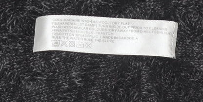 FatFace Womens Grey Size 14 Chunky Knit Open Cardigan