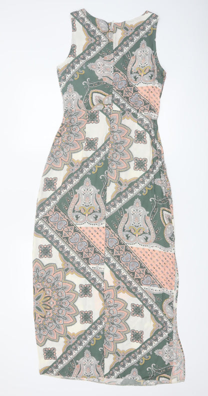 Billie & Blossom Women's Multicoloured Petites Size 10 Midi Sheath Dress