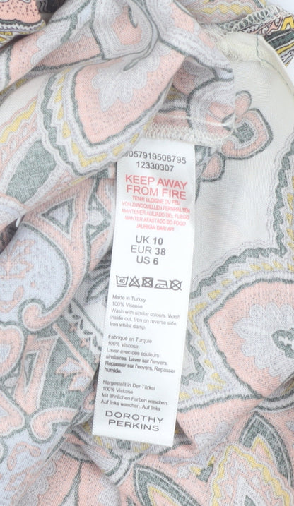 Billie & Blossom Women's Multicoloured Petites Size 10 Midi Sheath Dress