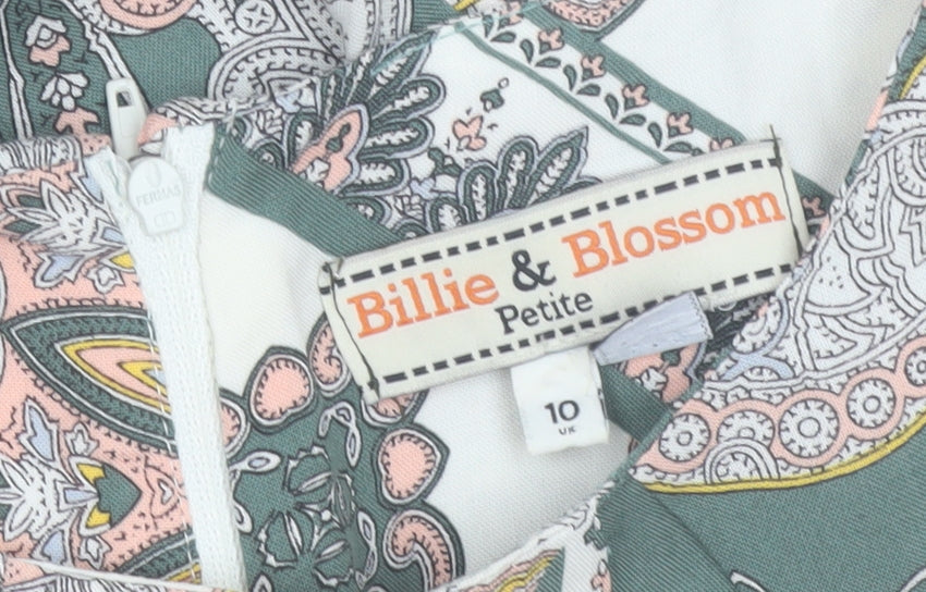 Billie & Blossom Women's Multicoloured Petites Size 10 Midi Sheath Dress