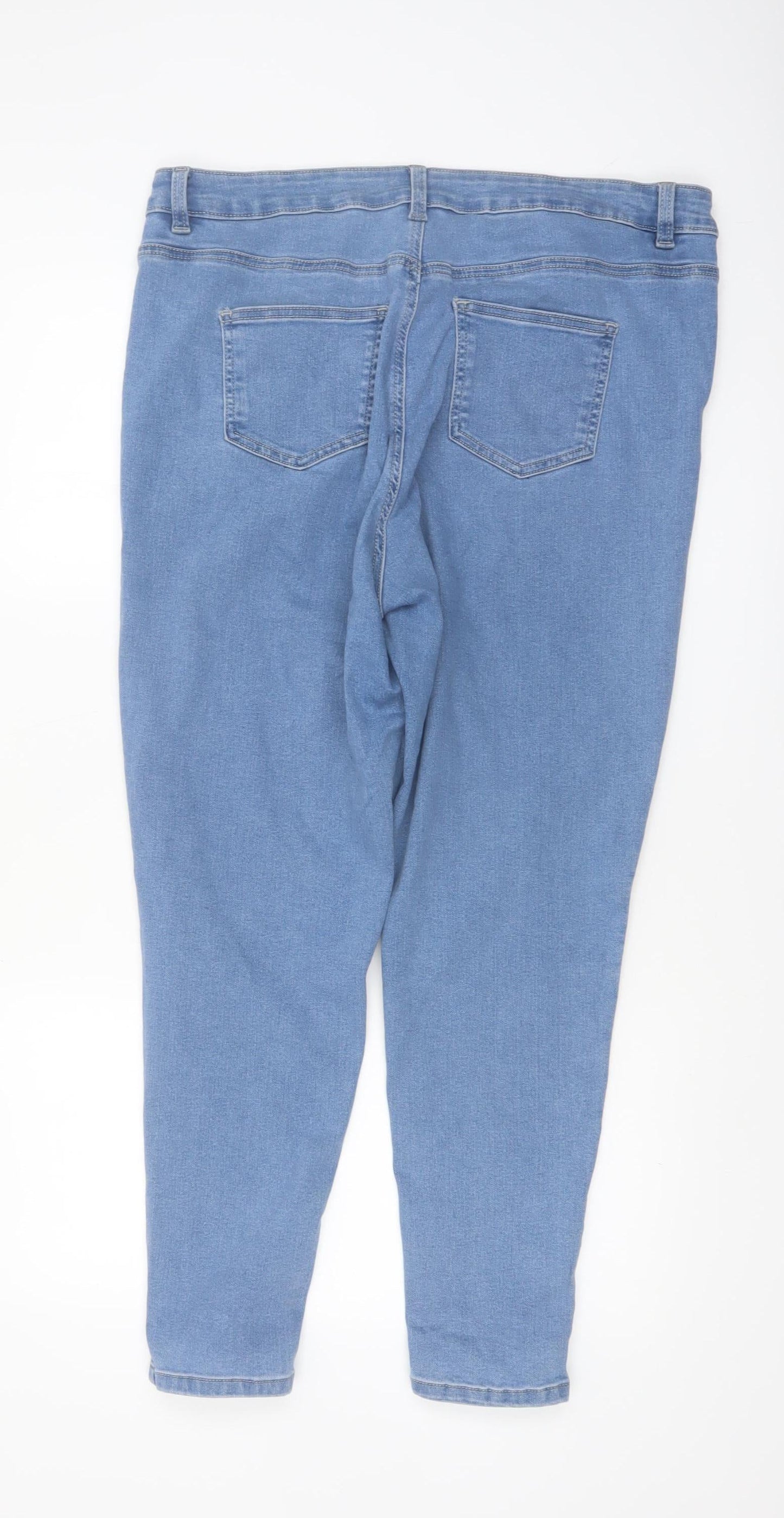 Simply Be Women’s Blue Size 18 High Waist Skinny Jeans