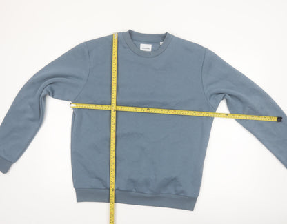 Jack & Jones Men’s Blue Crew Neck Pullover Sweatshirt Size M