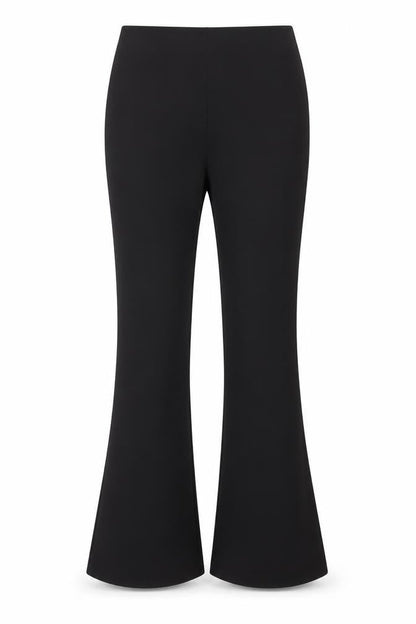 New Look Women Black Flared Stretch Trousers UK 10