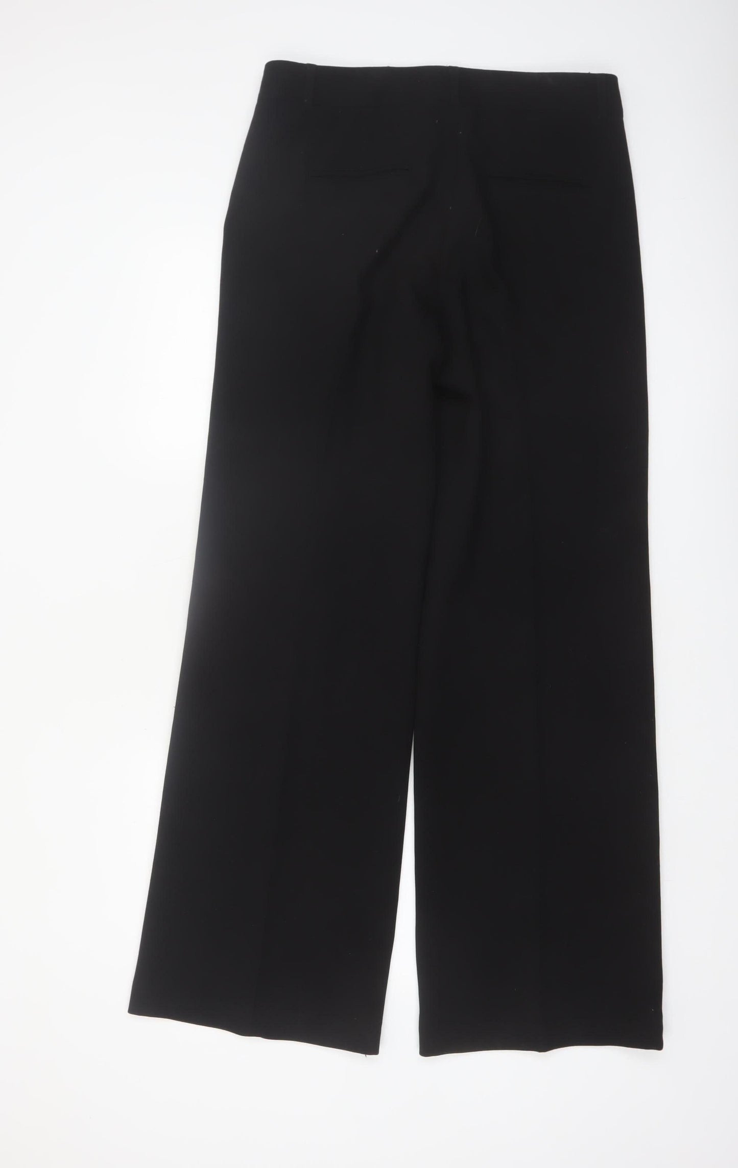 French Connection Women Black Size 12 Classic Wide-Leg Dress Pants
