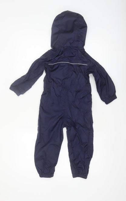 Regatta Boys Blue Waterproof Hooded Snowsuit 2-3 Years