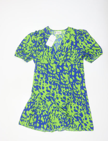 Retro&Icone Women’s Multicoloured M Fit & Flare Short Sleeve Dress