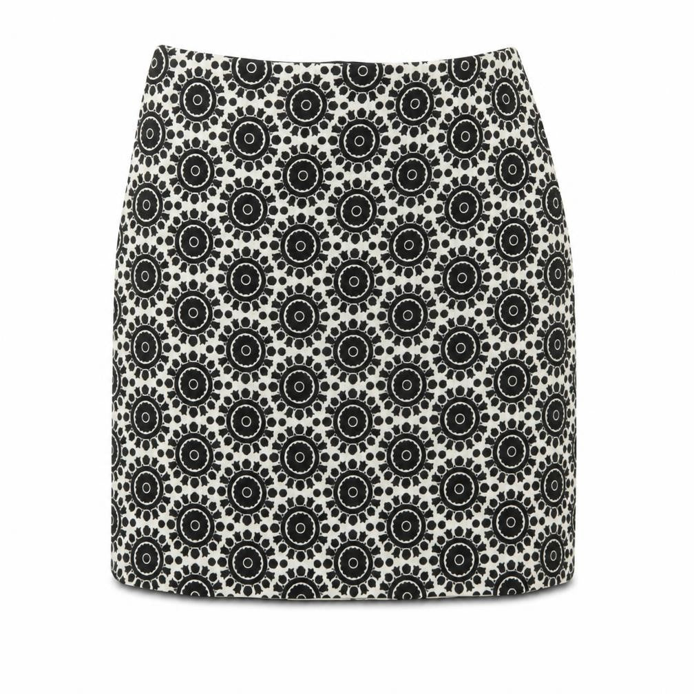 Marks and Spencer Women's Black Geometric Pencil Skirt Size 10