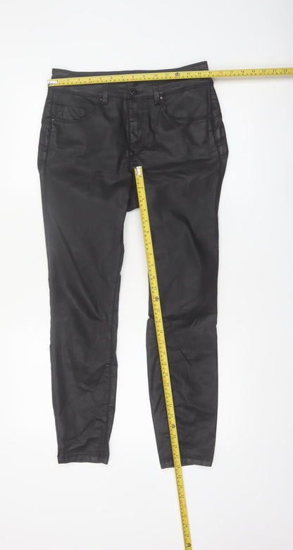 Salsa Womens Black Slim Fit Jegging Style Stretch Trousers Size 10