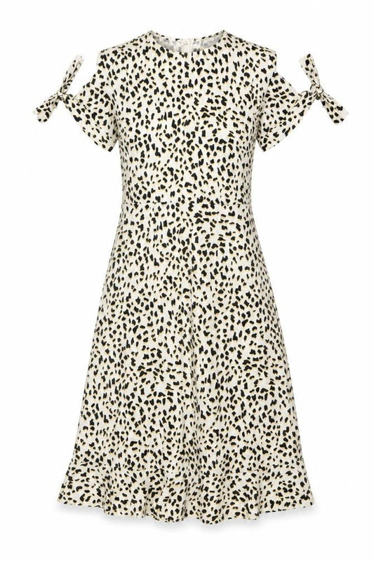 Wednesday's Girl Women's Multicoloured XS A-Line Animal Print Dress