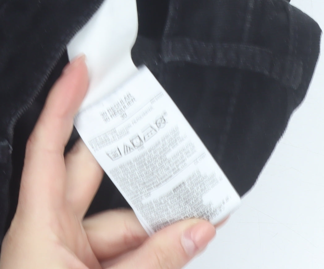 Gap 1969 Women Black Skinny Corduroy Trousers Size 12R
