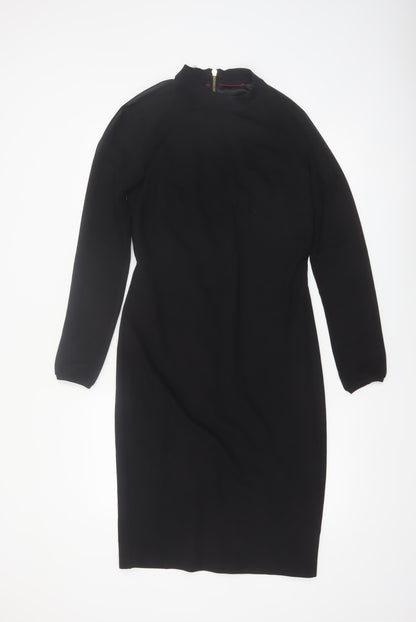 Ted Baker Women’s Black Size 12 Bodycon Knee Length Dress