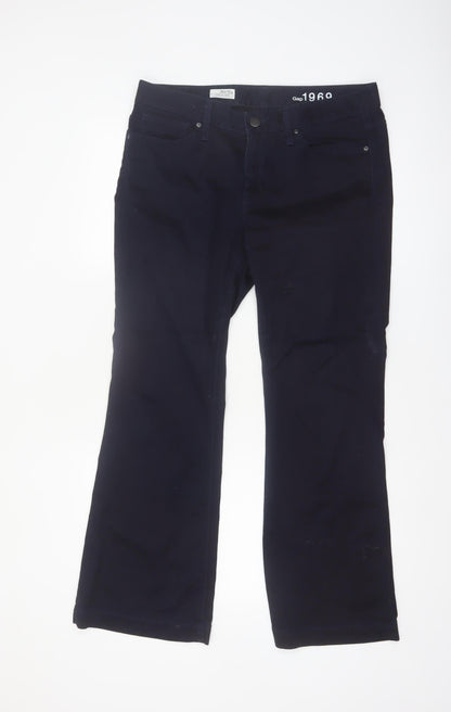 Gap 1969 Women's Blue Long & Lean Stretch Trousers Size 10