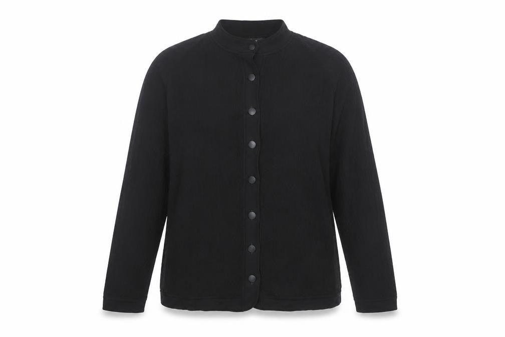 Belle Vere Women's Black Cotton Knit Cardigan Size 12