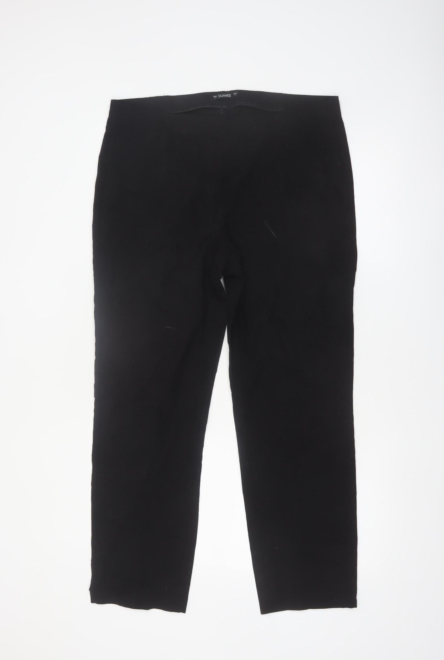 Dunnes Women Black L Stretch Slim Leg Jersey Trousers