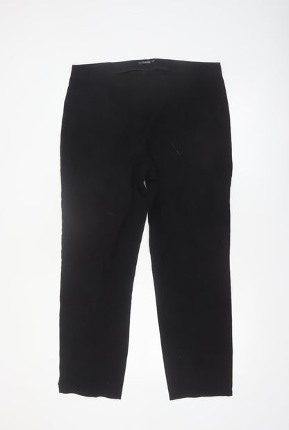 Dunnes Women Black L Stretch Slim Leg Jersey Trousers