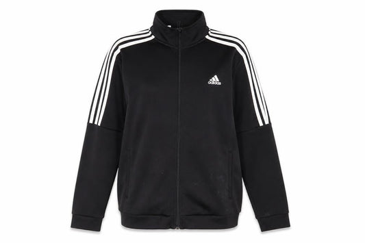 Front view of Adidas Women's Black Full Zip Basic Sports Jacket, size L