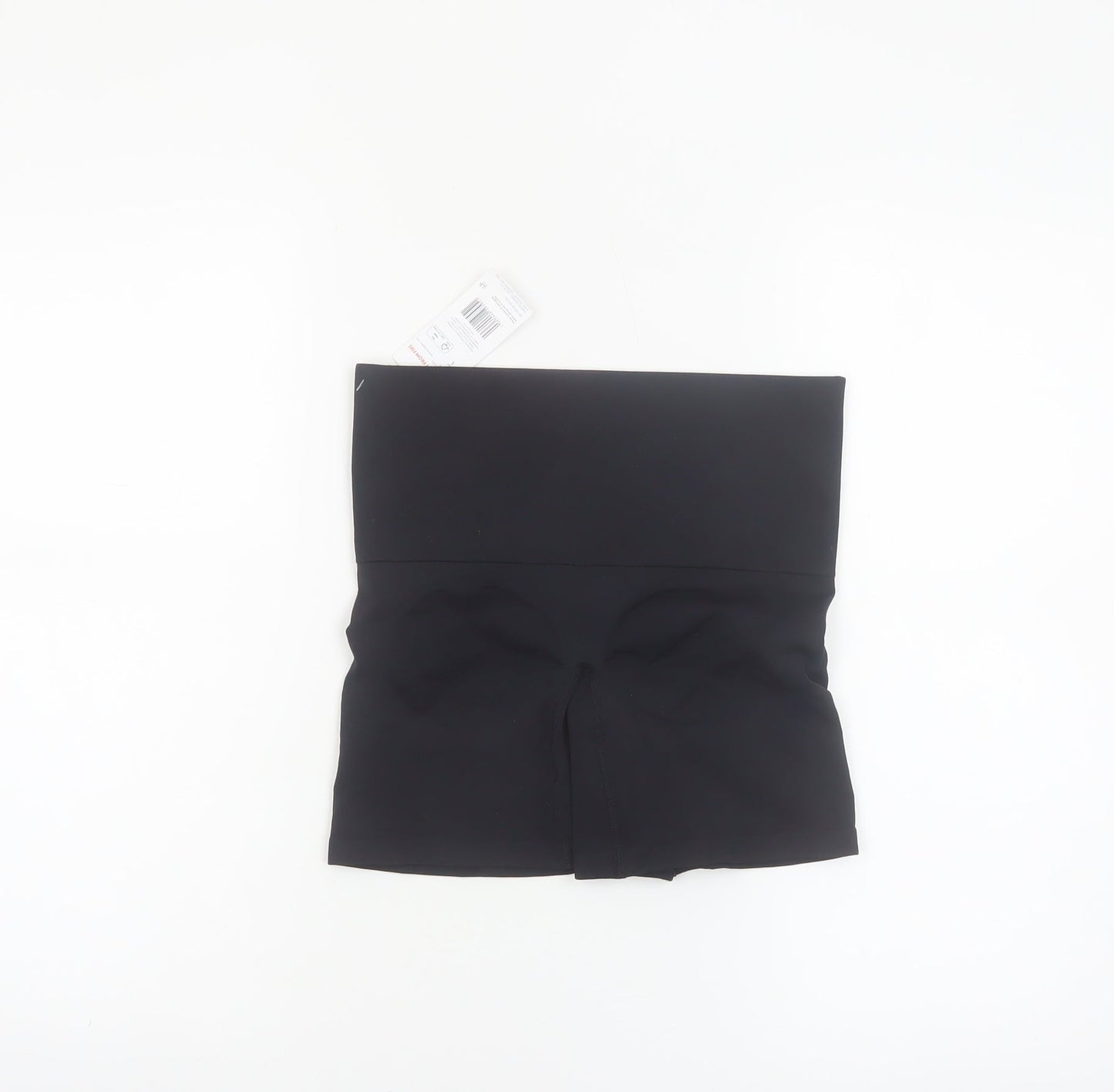 F&F Womens Black Biker Activewear Shorts L Slim Fit Stretch