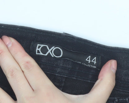 EXXO Men's Black Slim Skinny Jeans Size 44 Stretch Denim