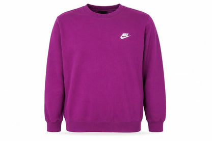 Nike Men's Purple Crew Neck Fleece Sweatshirt L Regular Fit