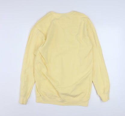 Comfort Colors Men's Yellow Millennial Sweatshirt Small Cotton Blend