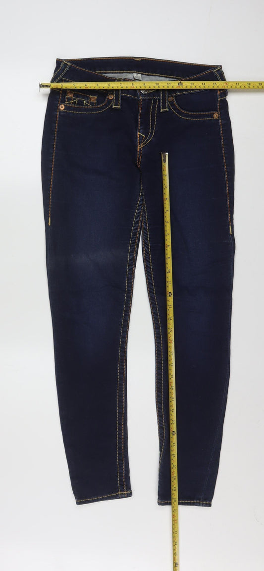 True Religion Womens Blue Denim Jegging Jeans Size 29 Slim Fit