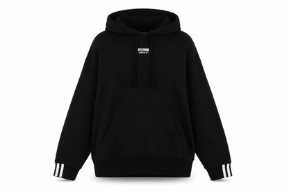 Adidas Women Black Size 14 Pullover Hoodie Cotton Blend Casual