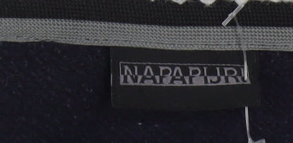 Napapijri Womens Black Full Zip Hoodie XL Lined Casual Sweatshirt
