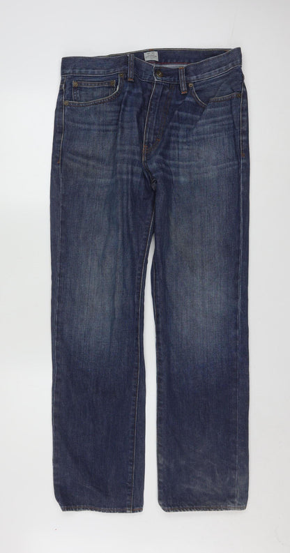 J.Crew Men's Blue Slim Straight Denim Jeans 31W 30L Cotton