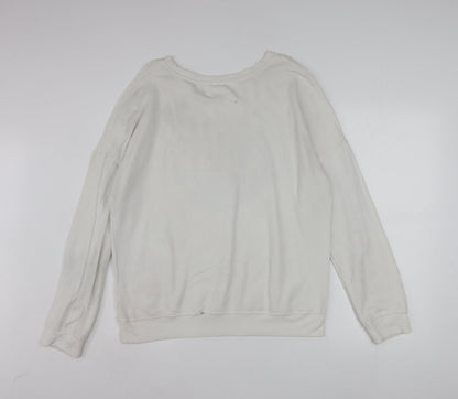 Zoe + Liv Women's White NASA Graphic Pullover Sweatshirt XL