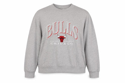H&M Divided Womens Grey Chicago Bulls Sweatshirt Size 12 Cotton Blend