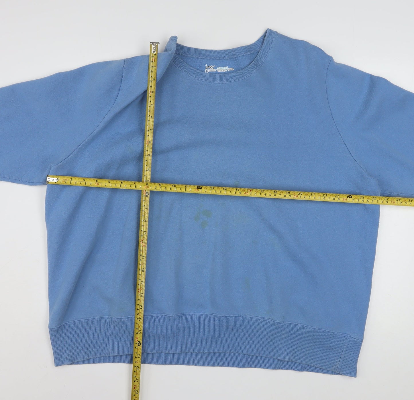 Just My Size Women Blue 3X Relaxed Fit Pullover Sweatshirt