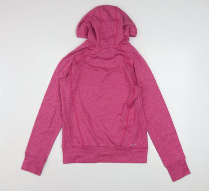Adidas Womens Pink Pullover Hoodie Small Lightweight Athletic