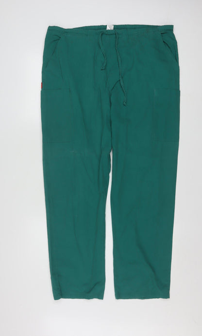 Dickies Womens Green Cargo Workwear Trousers M Regular