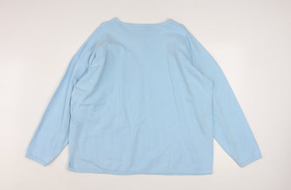 Lakeshirts Women Blue XL Pullover Sweatshirt Crew Neck Casual