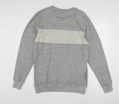 Five Four Men's Grey L Crew Neck Pullover Sweatshirt