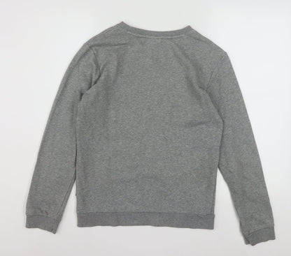 Puma Boys Grey Logo Crew Neck Pullover Sweatshirt 13-14 Years