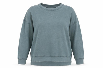Time and Tru Women’s Gem Slate Blue Pullover Sweatshirt Size 12-14