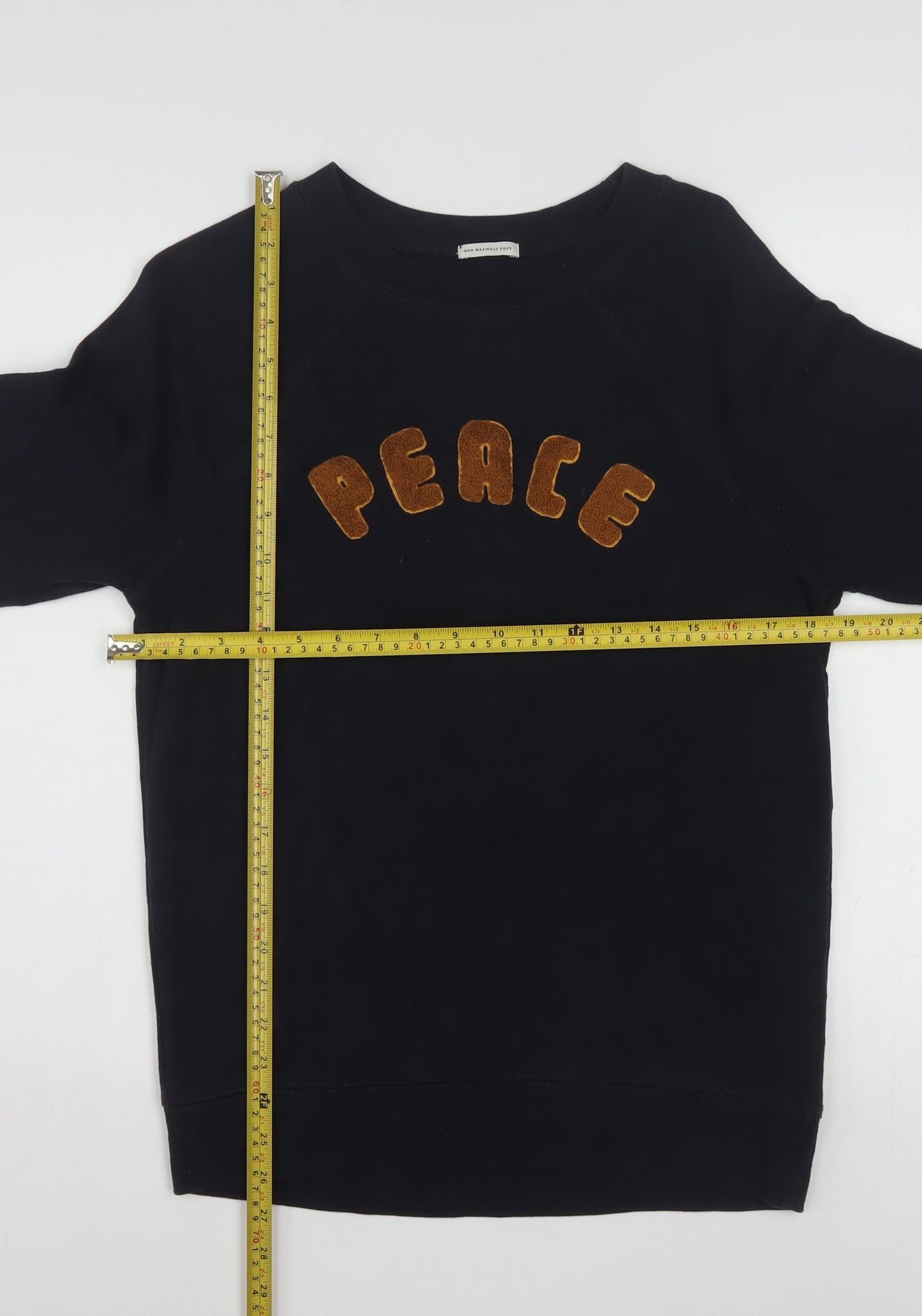 American Eagle Womens Black Long Sleeve Pullover Sweatshirt XXS