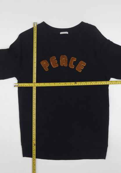 American Eagle Womens Black Long Sleeve Pullover Sweatshirt XXS