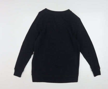 American Eagle Womens Black Long Sleeve Pullover Sweatshirt XXS
